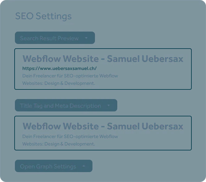 Meta Description und Meta Title für besseres SEO deiner Webflow Webseite